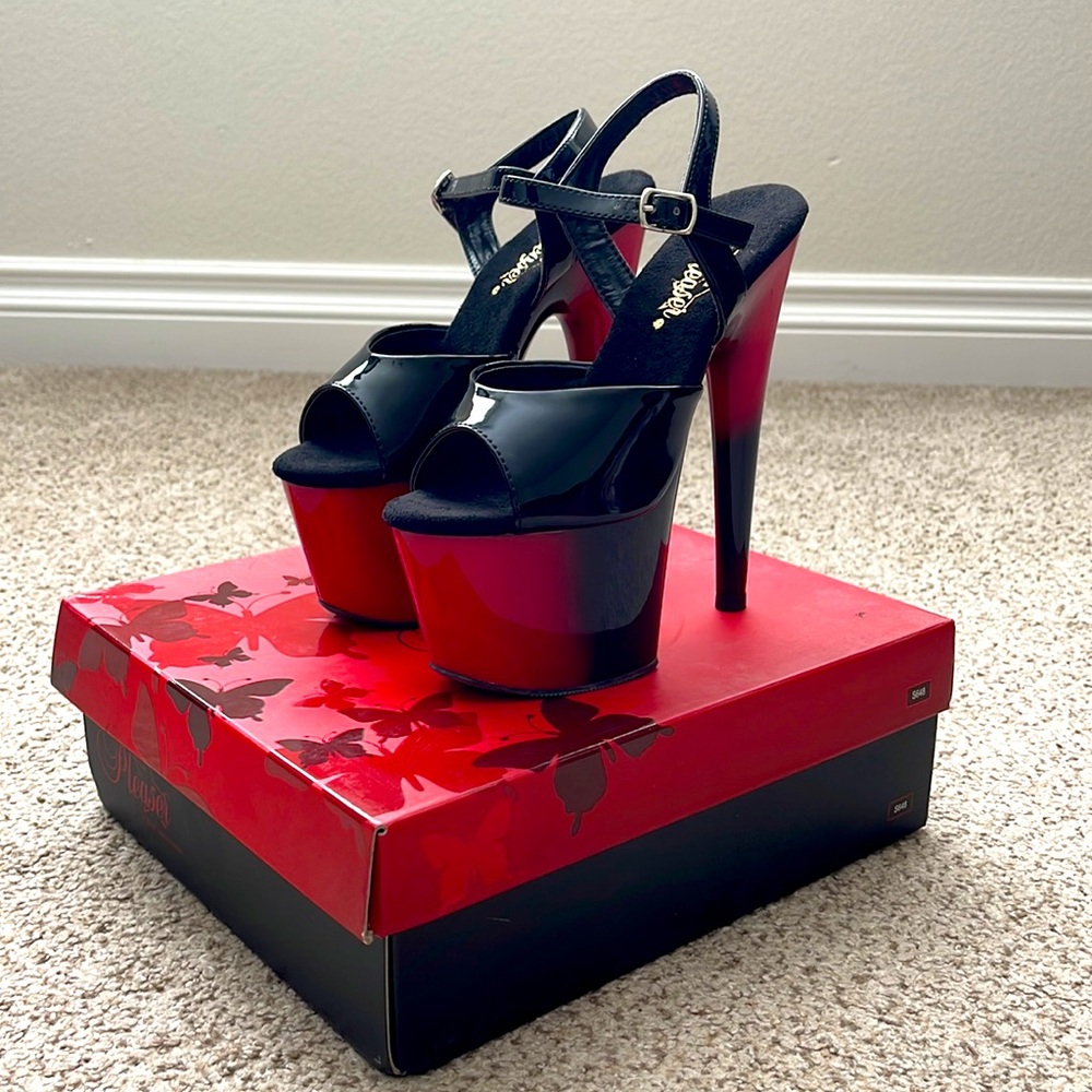 Pleaser Devil Kat Stacks Adore Platform Heels Size 5